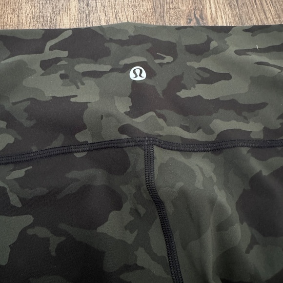 Lululemon Wunder Under High-Rise Leggings 6 • Incognito Camo Green • Luon - Picture 5 of 5